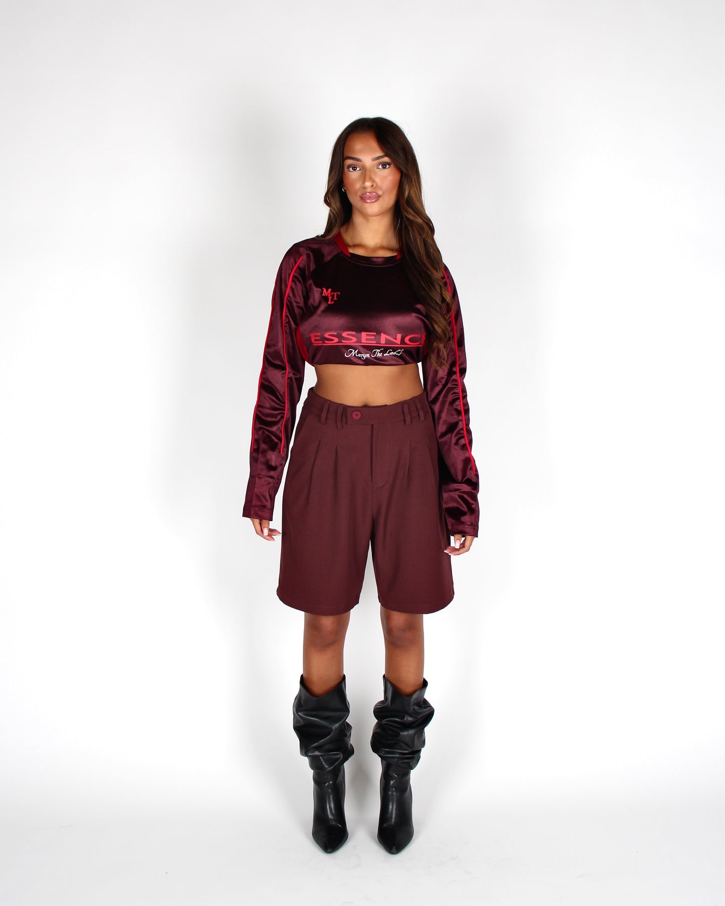 Auri Shorts Burgundy