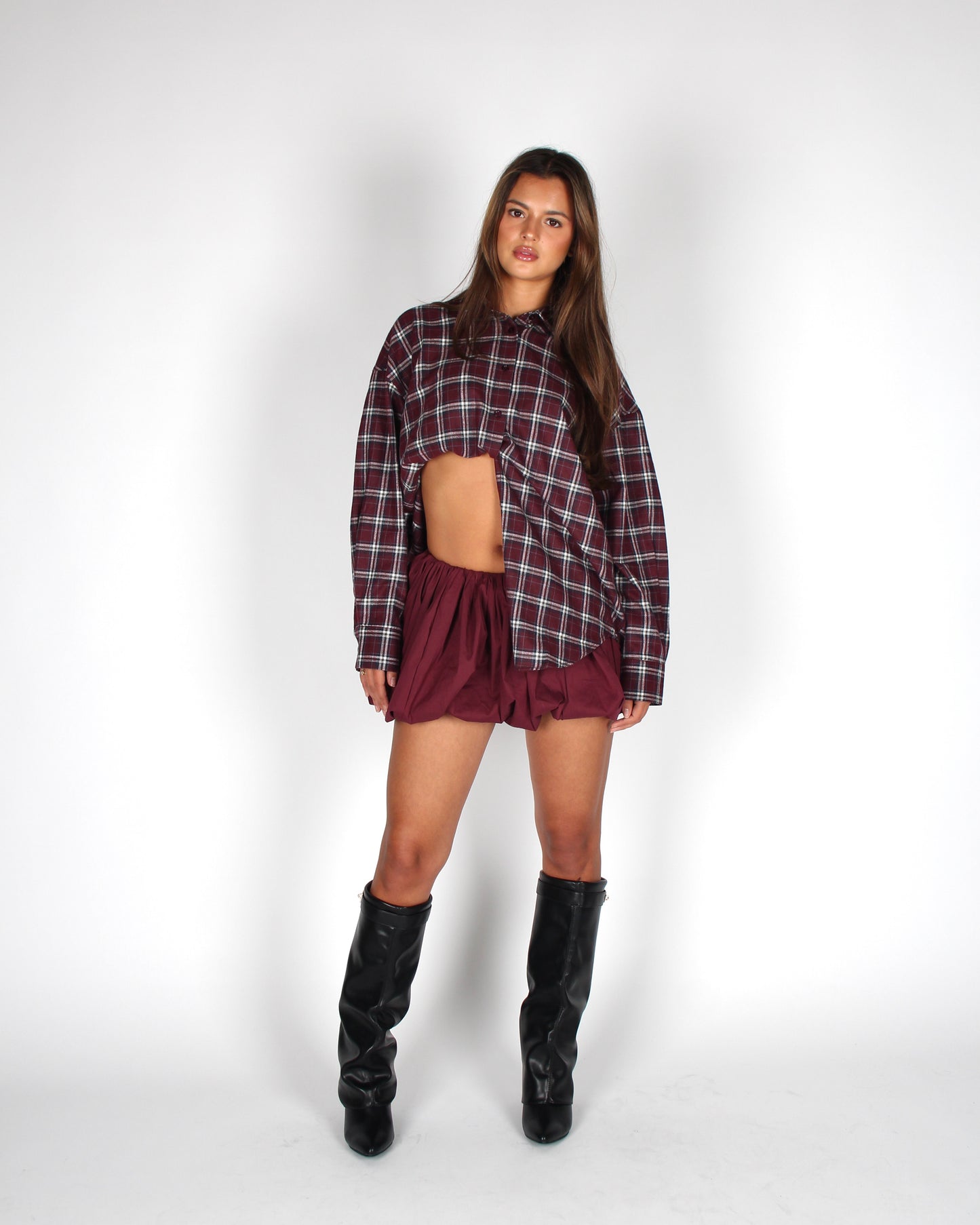 Cyza Blouse Burgundy