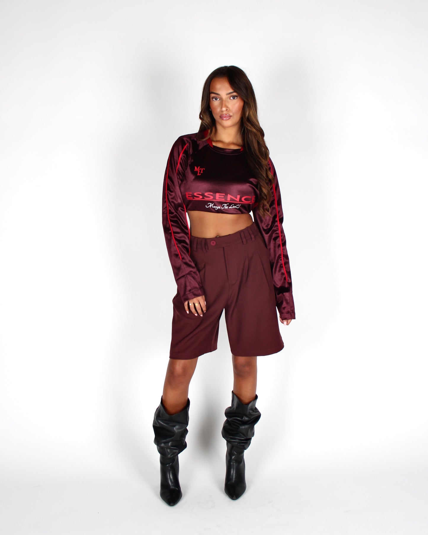 Auri Shorts Burgundy