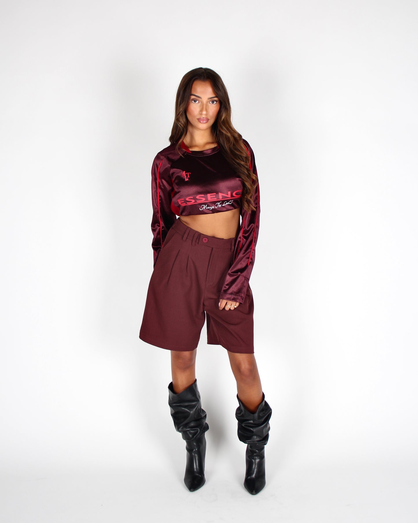 Auri Shorts Burgundy