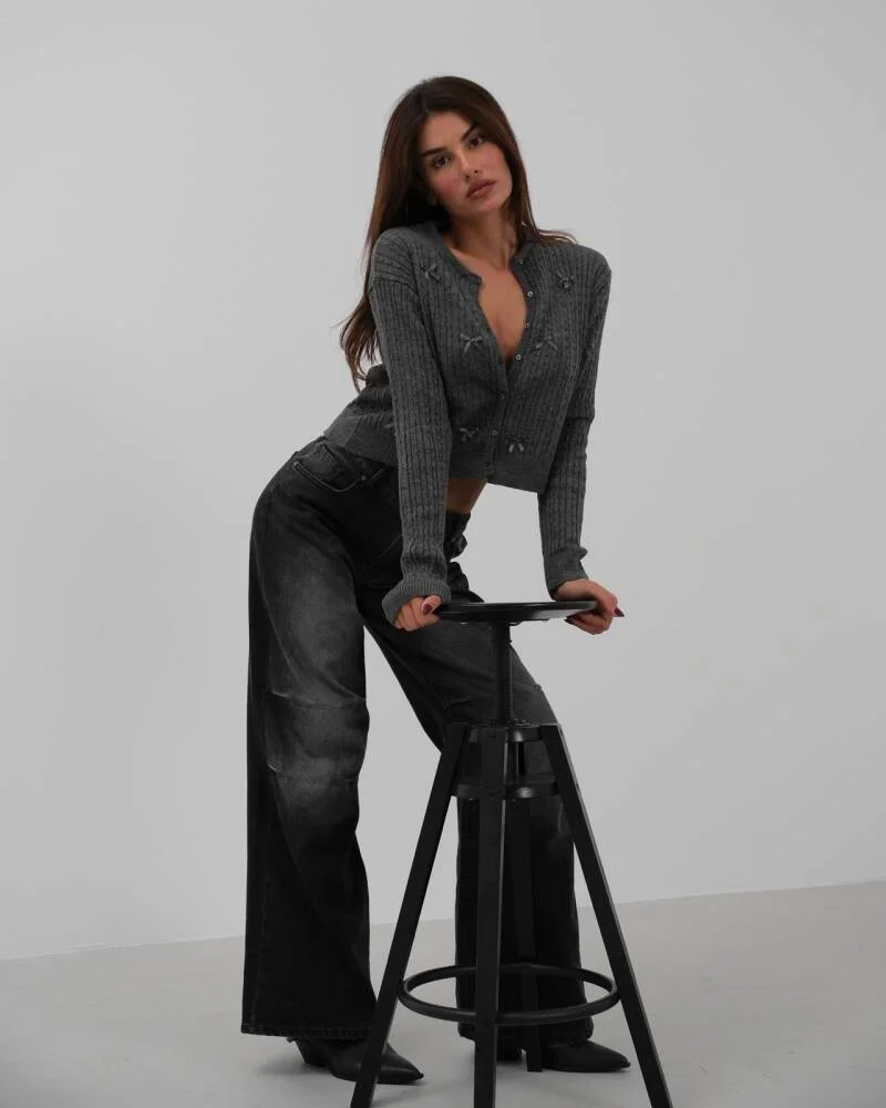Joan Cardigan Grey