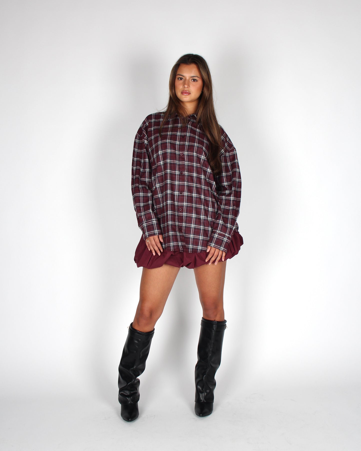 Cyza Blouse Burgundy