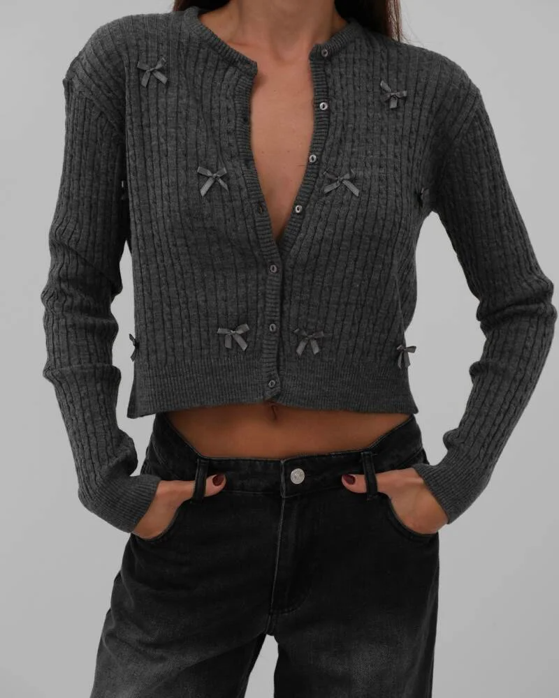 Joan Cardigan Grey