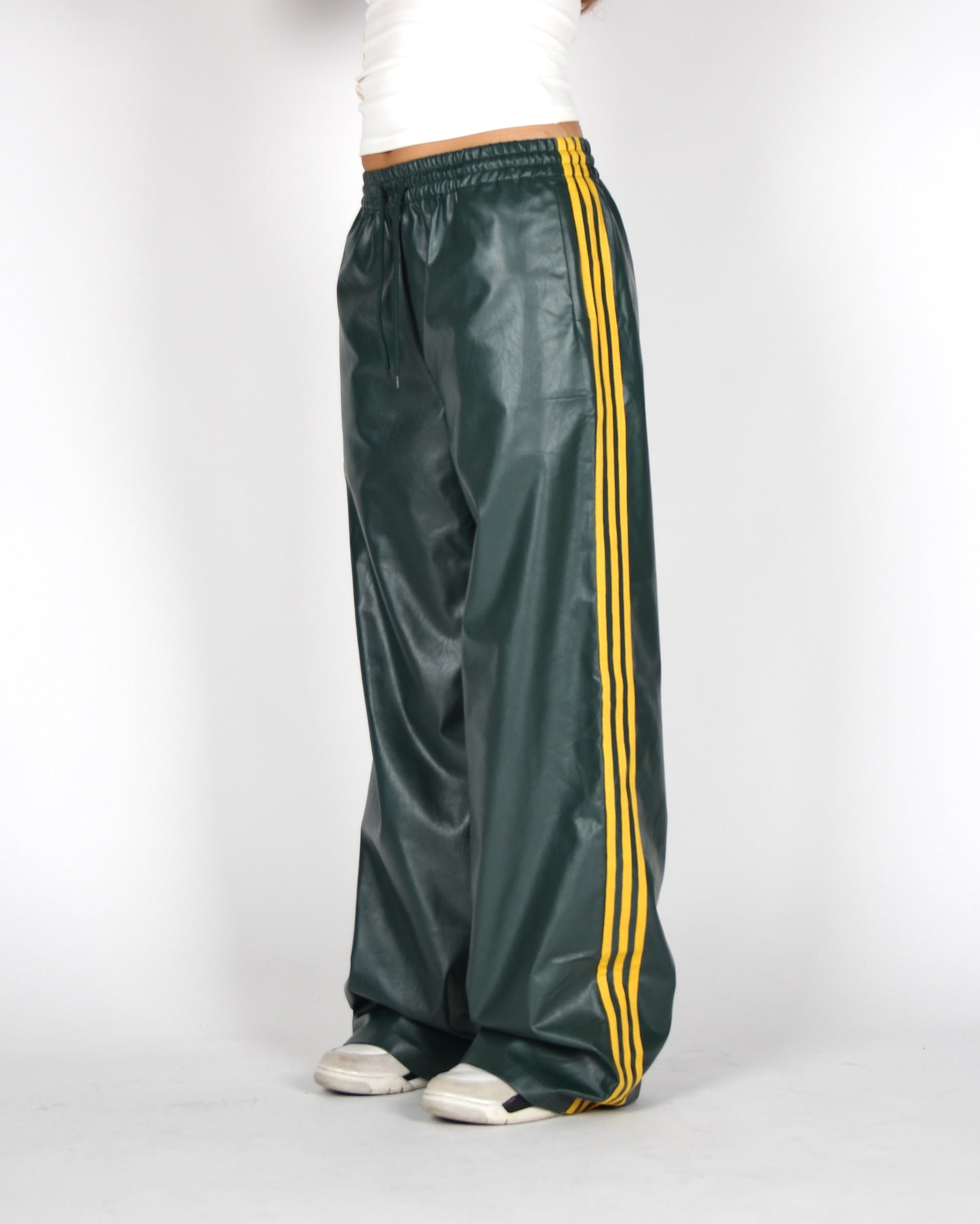 MTL Lux Leather Pants Green