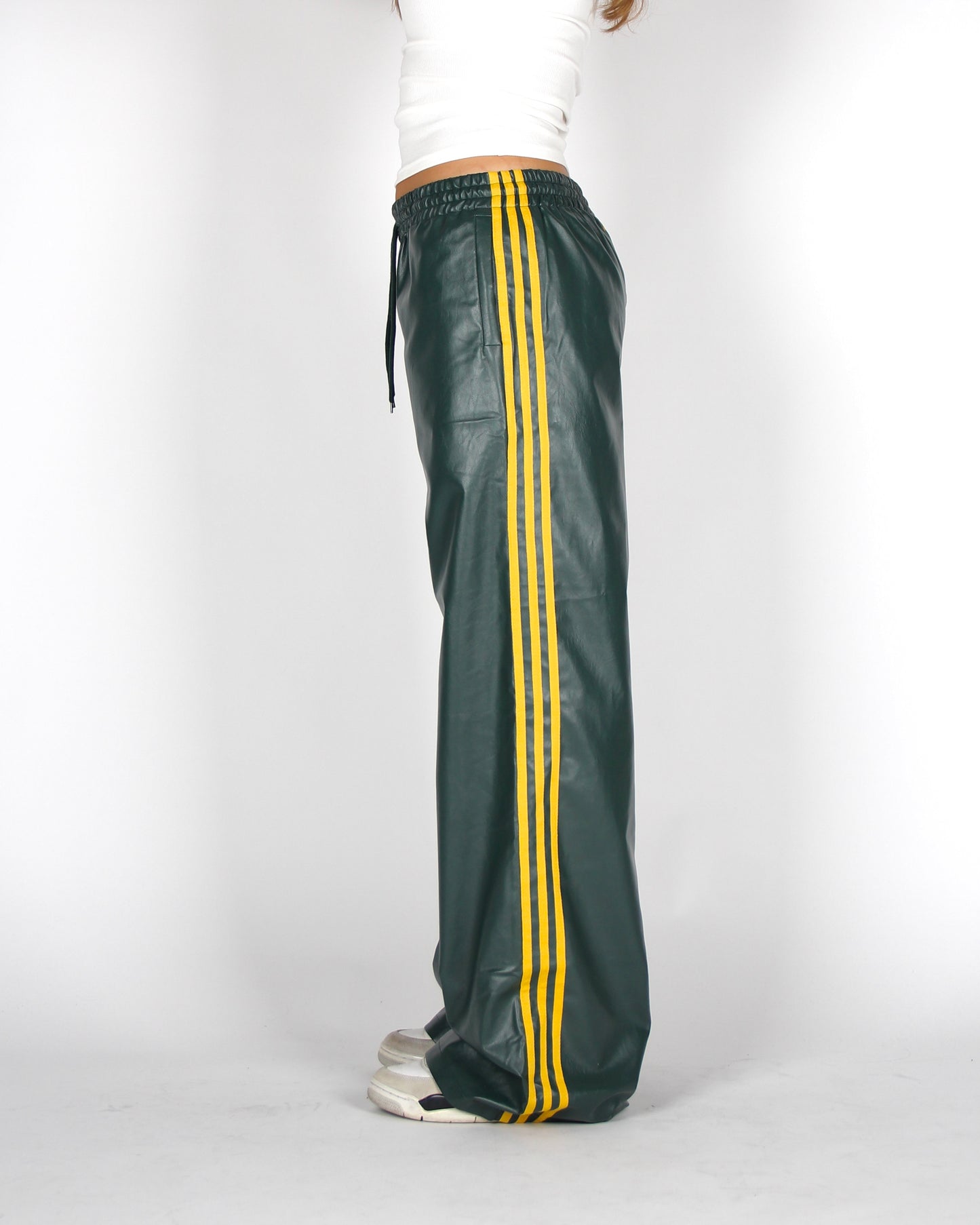 MTL Lux Leather Pants Green
