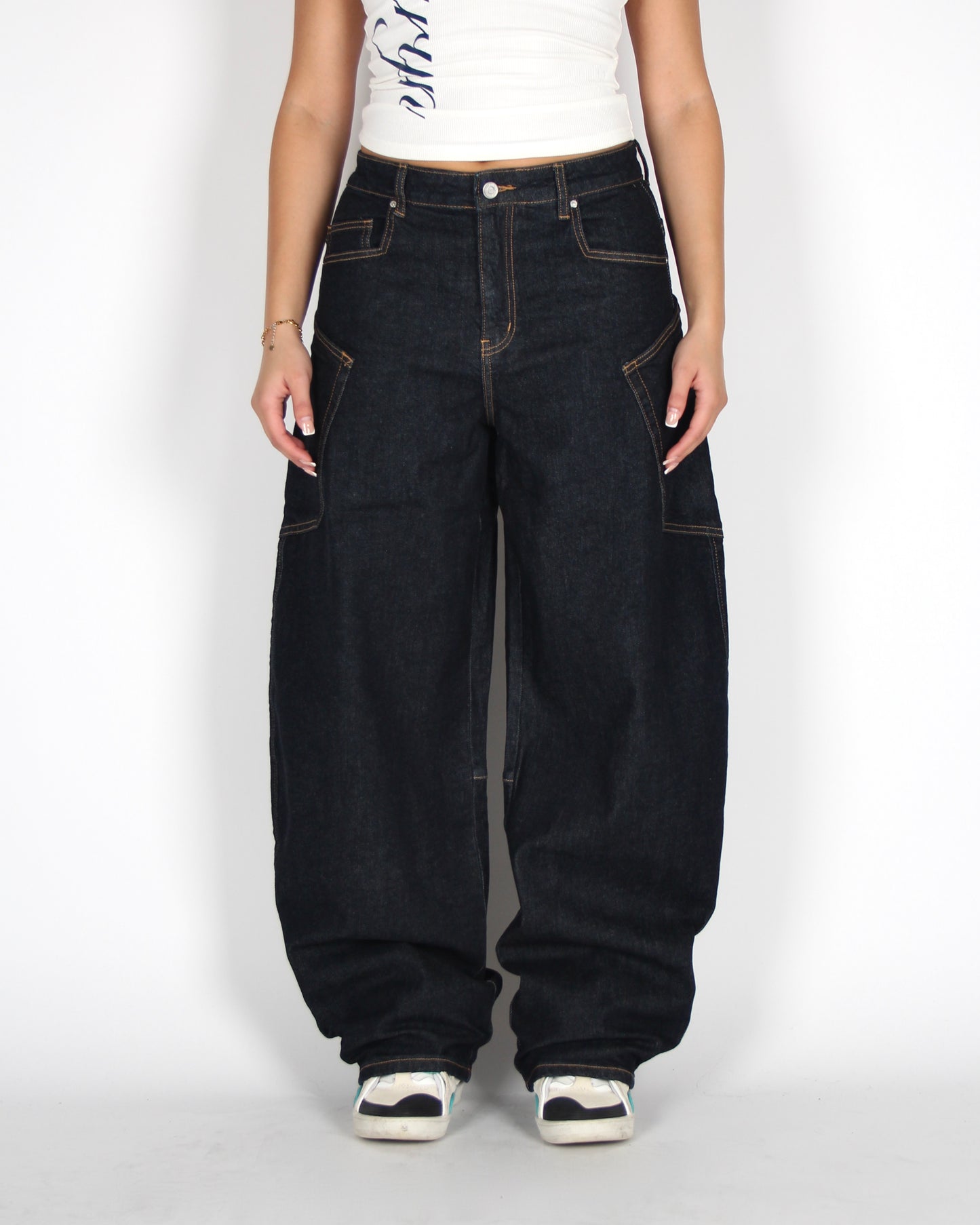 Stormi Jeans Dark Blue