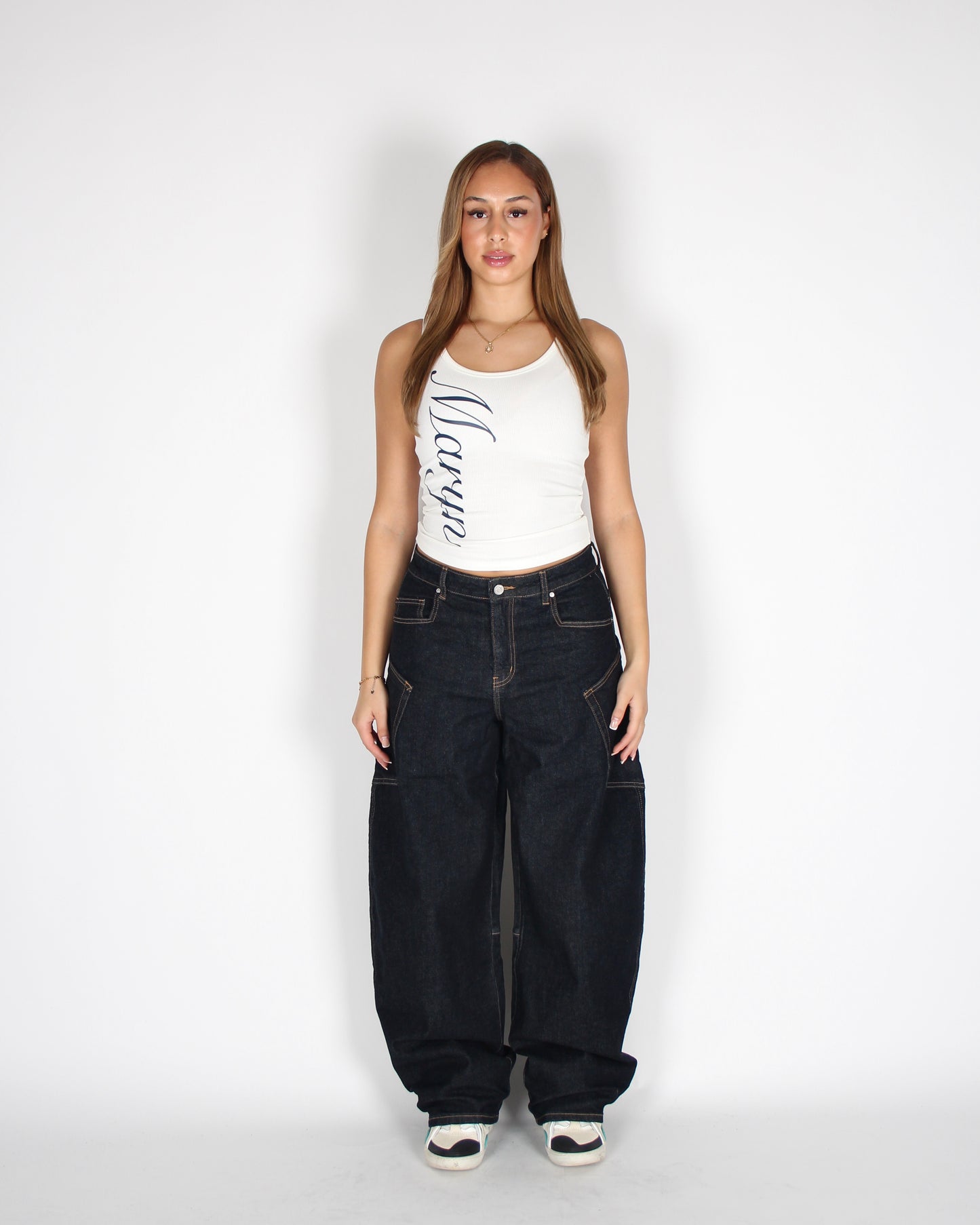 Stormi Jeans Dark Blue