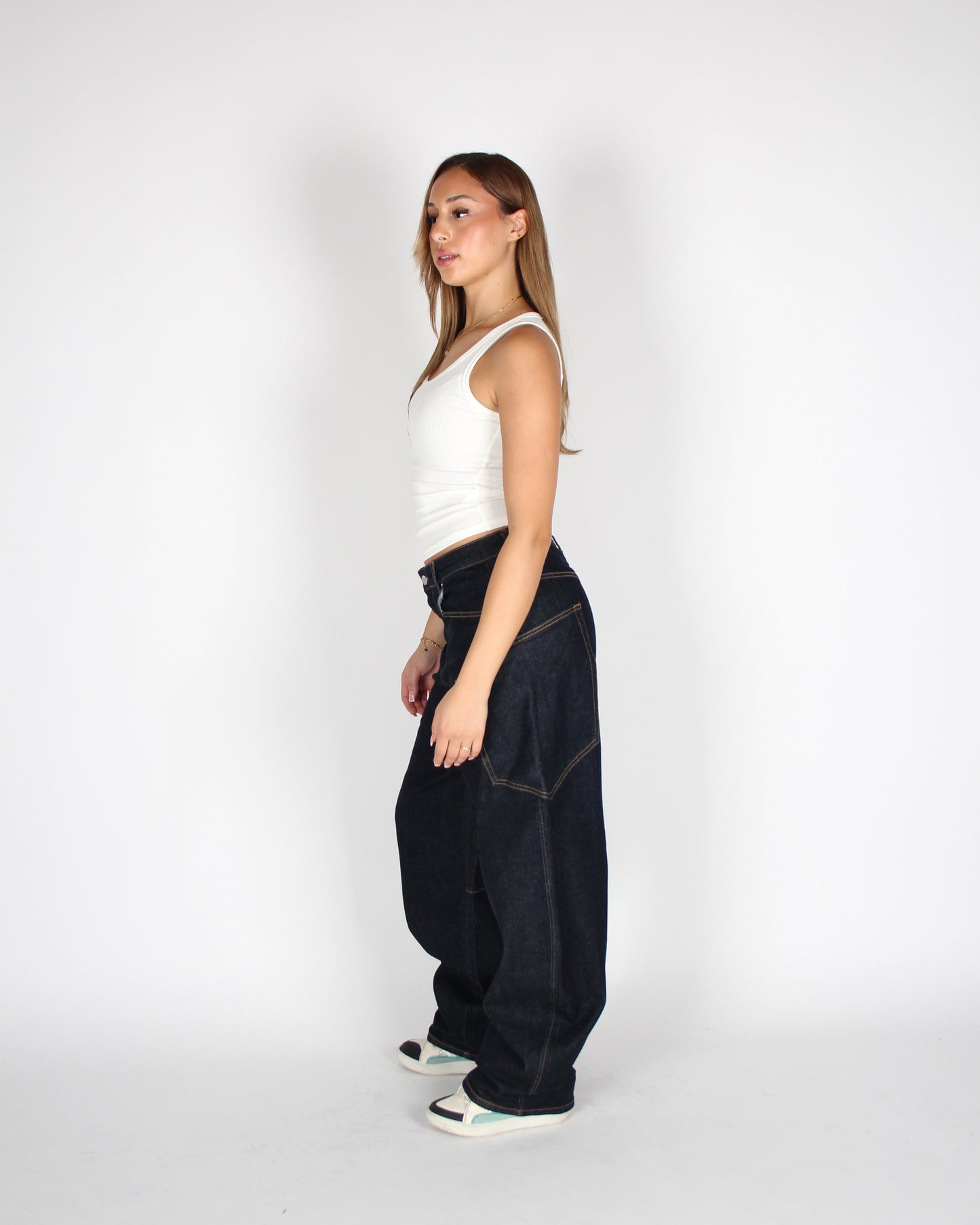Stormi Jeans Dark Blue