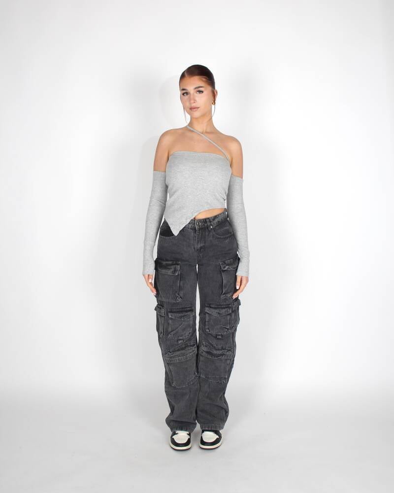 Evy Top Grey