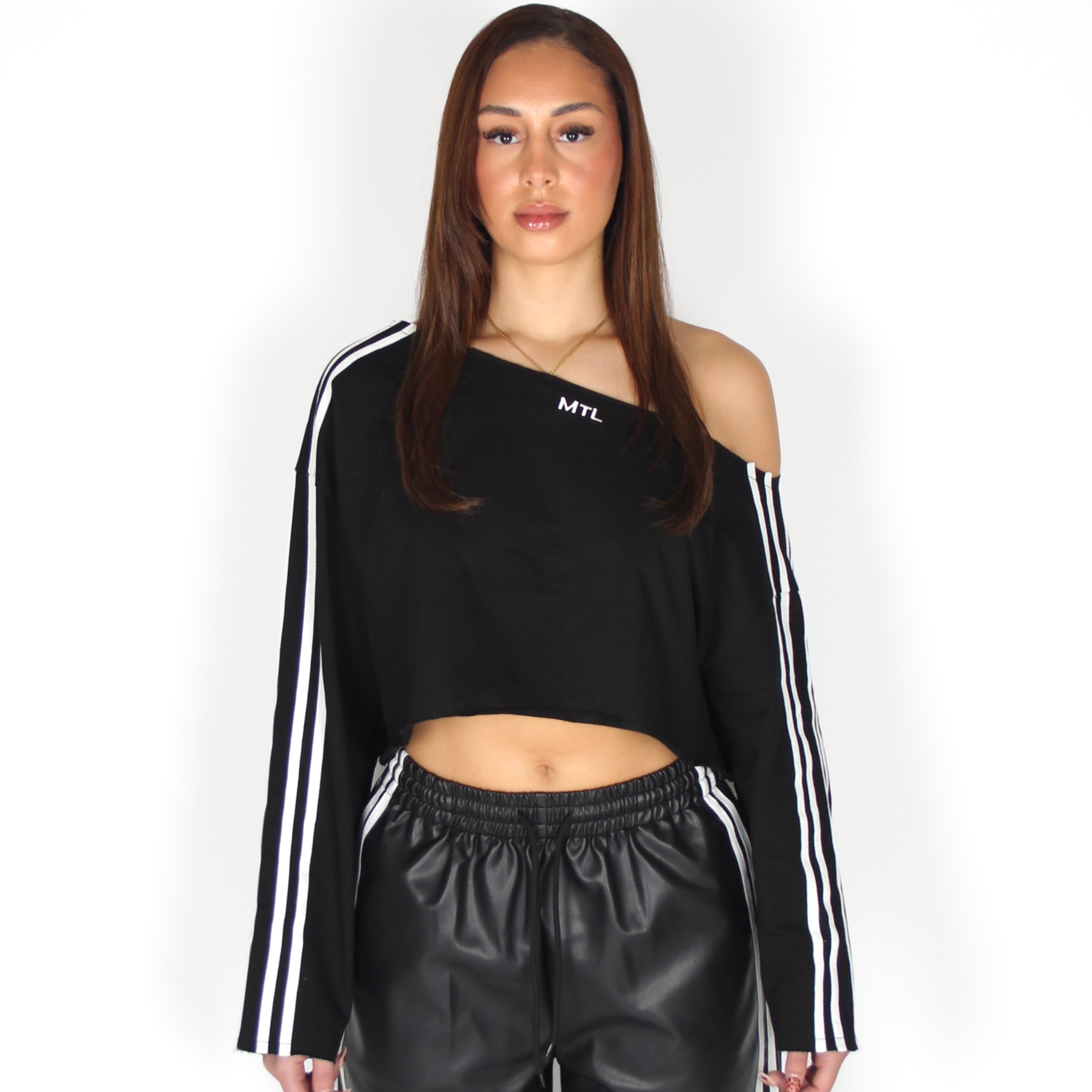 MTL One Shoulder Top Black