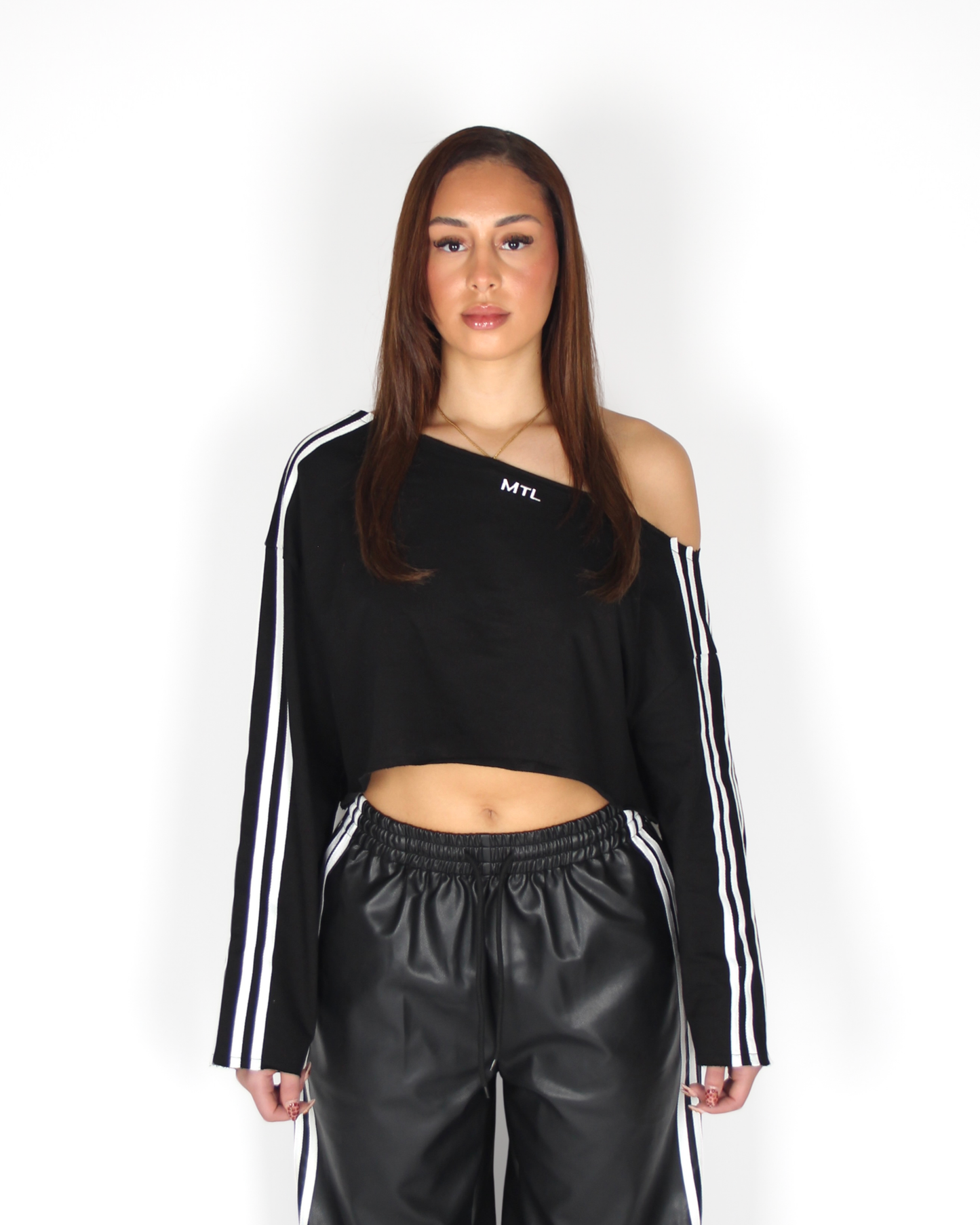 MTL One Shoulder Top Black