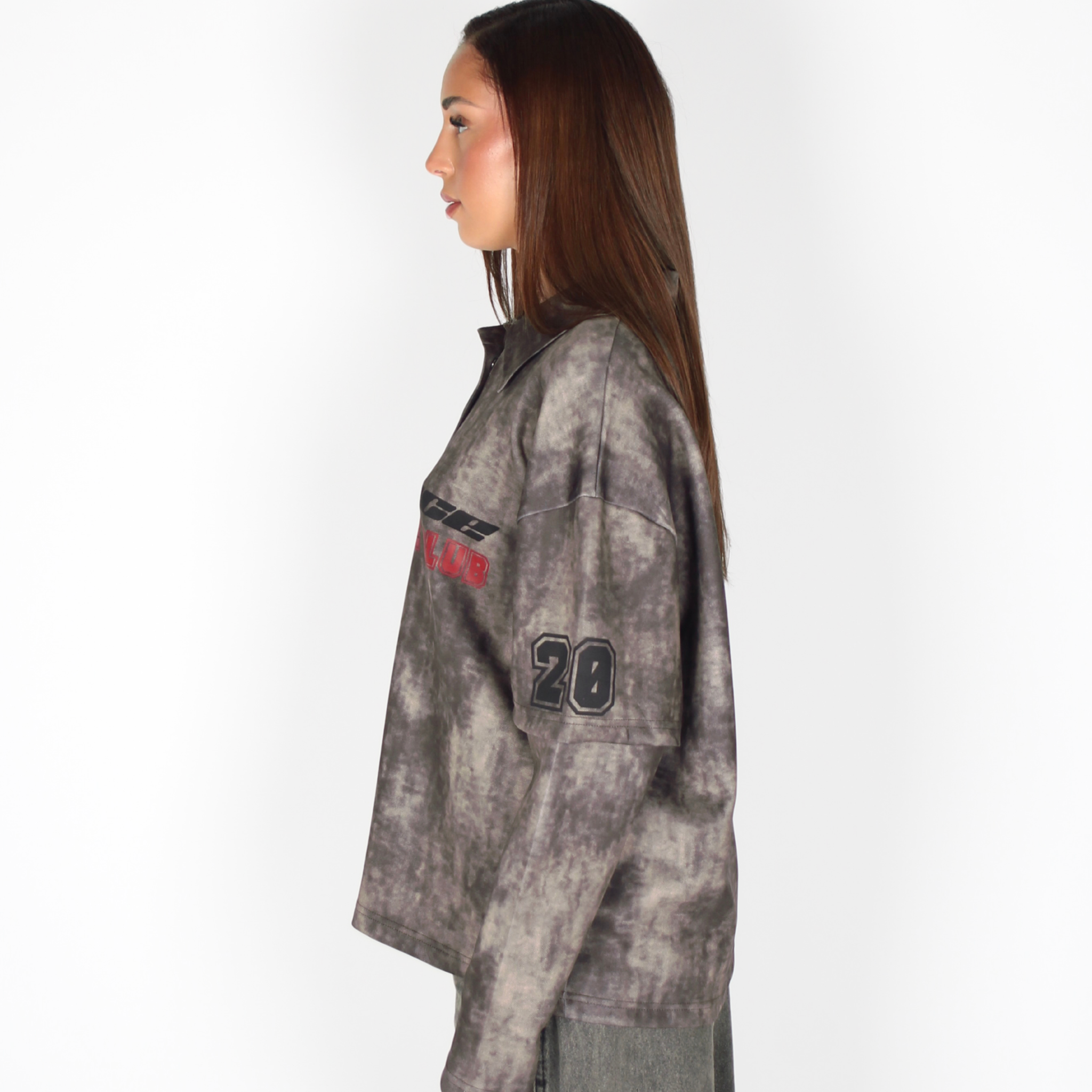 MTL Polo Double Layered Longsleeve Brown