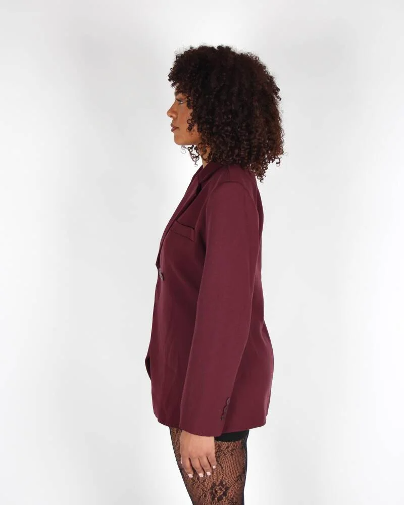 Bri Blazer Burgundy