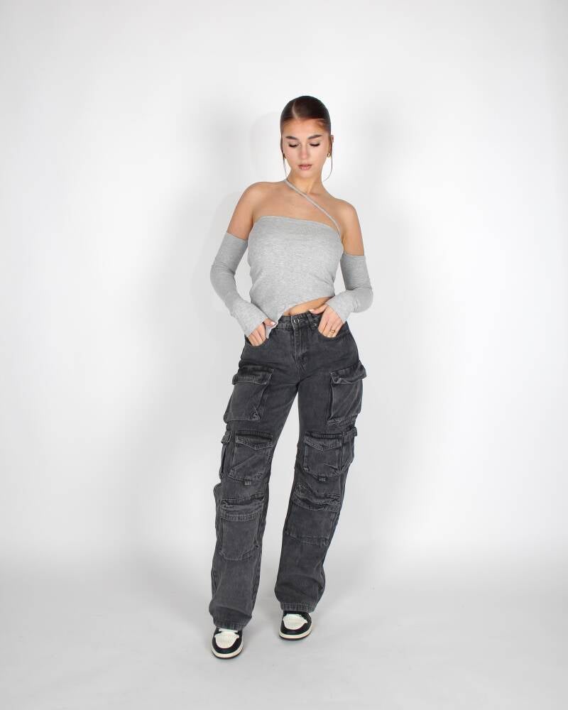Evy Top Grey