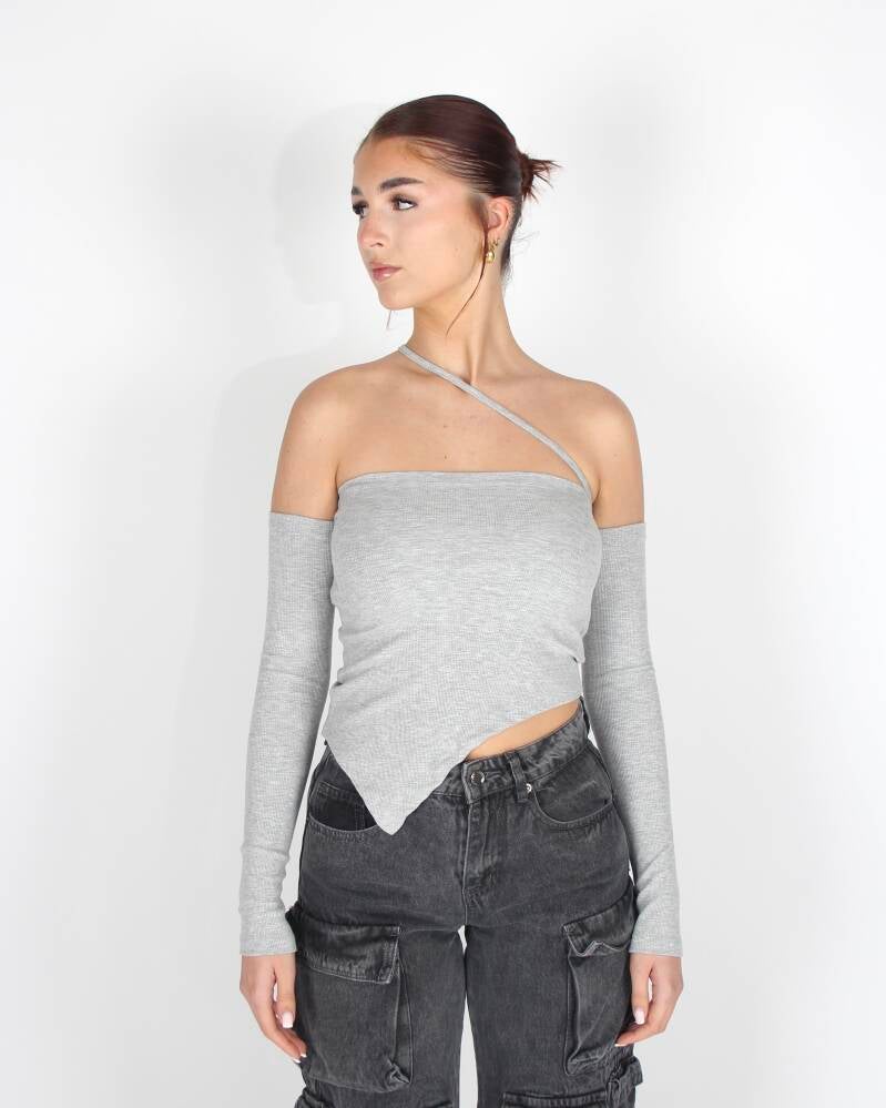 Evy Top Grey
